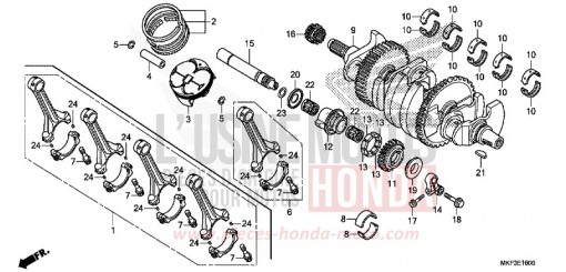 VILEBREQUIN/PISTON CBR1000S1J de 2018
